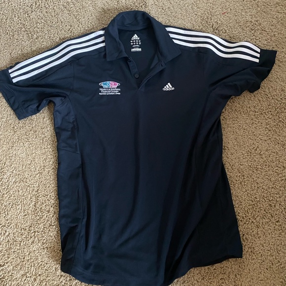 NWT Adidas performance size small blue polo small - Picture 1 of 4